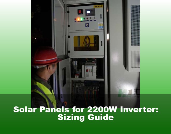 Solar Panels for 2200W Inverter: Sizing Guide